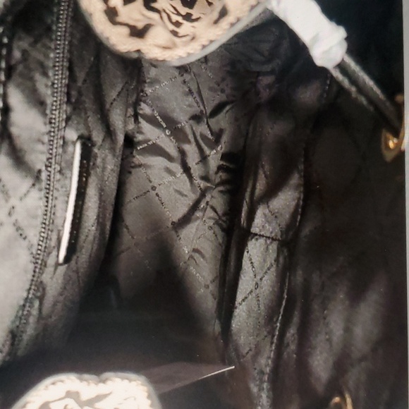 NWT Michael Kors Abby Signature Jacquard LG Cargo Backpack BG/BLK/BLK- FrimPrice - Picture 10 of 12